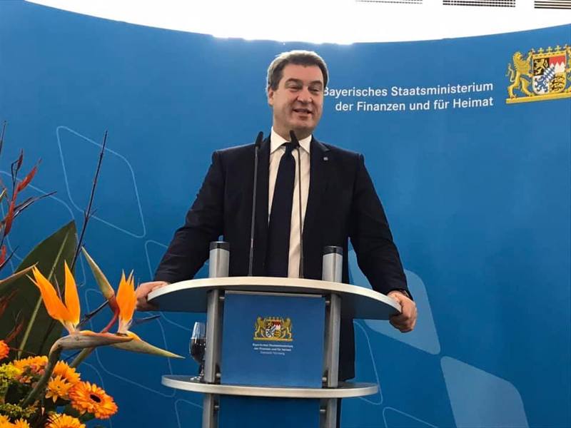 Mit Ministerpr�sident Markus S�der