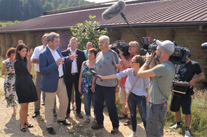 Das Medieninteresse war gro�. 