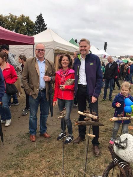 Zusammen mit Bezirksrat Dr. Bernd Eckstein unterwegs. 
