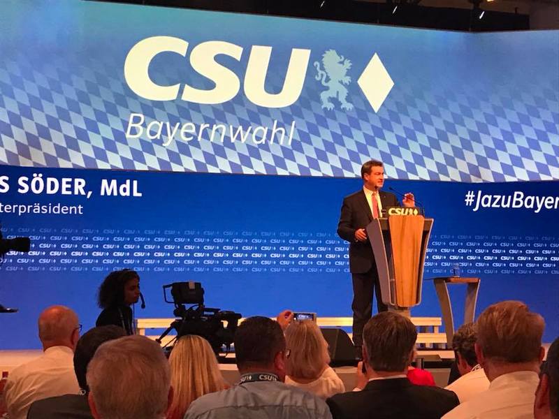 Eine starke Rede von Ministerpr�sident Markus S�der. 