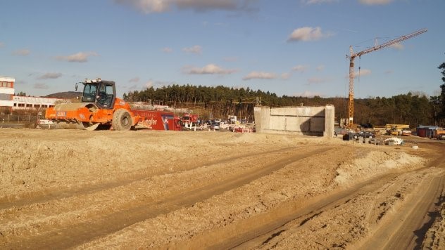 Der Umbau des B14-Knotens am Brunleinsberg ist in vollem Gange