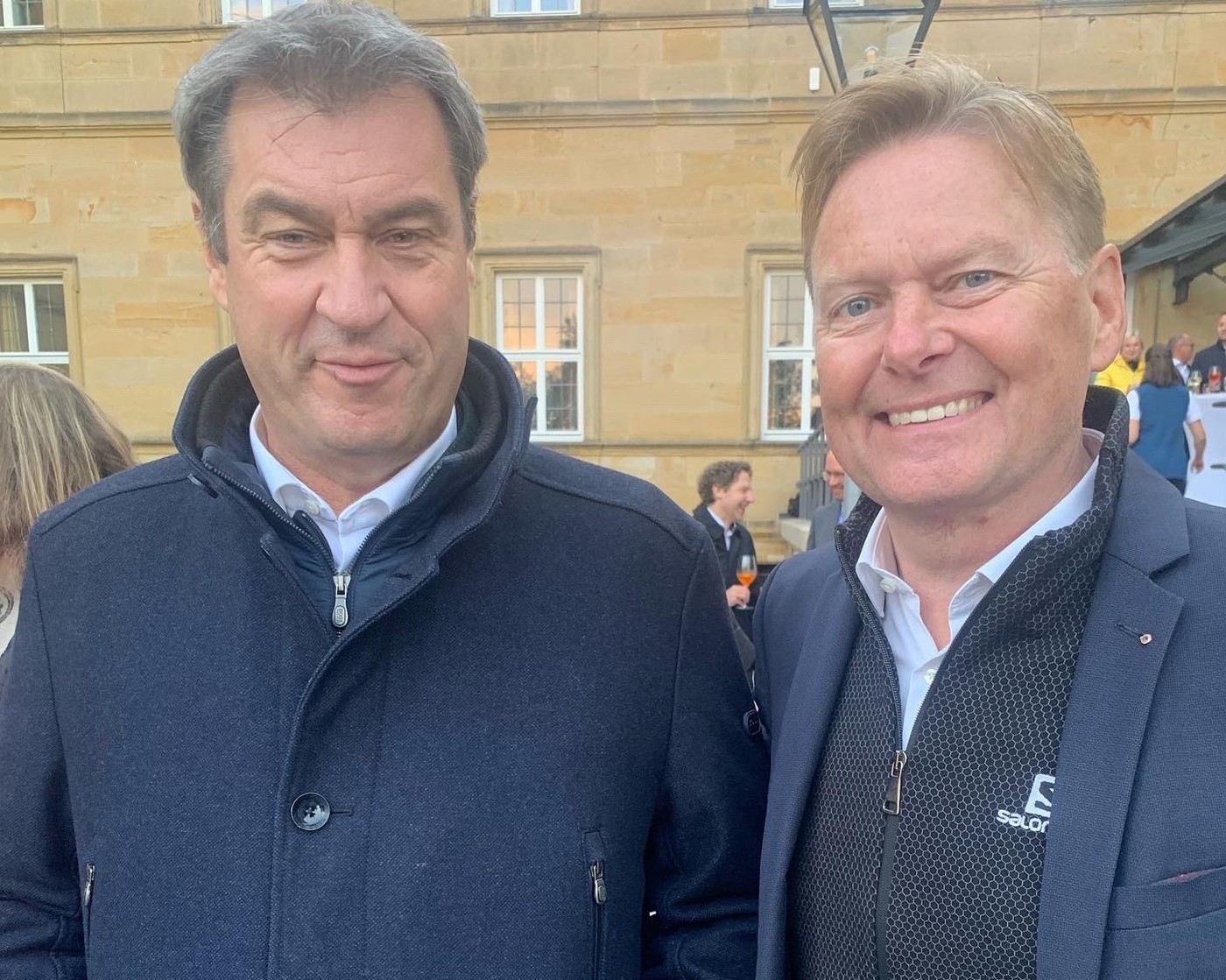 Norbert Dnkel und Ministerprsident Markus Sder am Rande der Klausurtagung in Kloster Banz. Foto: Bro Dnkel 